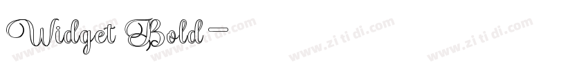 Widget Bold字体转换